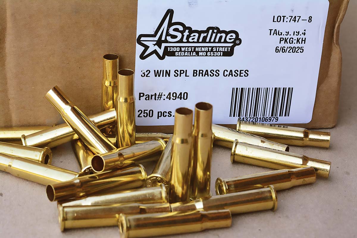 Brian used new Starline 32 Winchester Special cases to develop “Pet Loads” data.